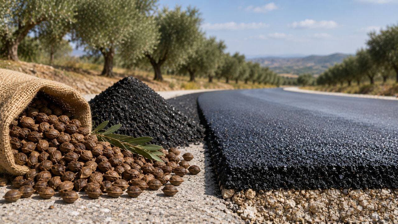 Spain is turning olive pits into road material that could cut asphalt emissions