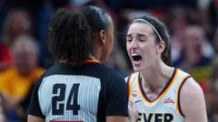Clark yells in referee's face as decisions go against her side