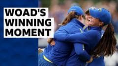 Woad putt puts Europe on brink of Solheim Cup win