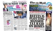 The Papers: Andrew faces Commons 'humiliation' and 'Mansion tax raid'
