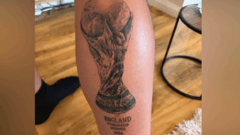 Fan may get 'only joking' added to England World Cup winners tattoo after defeat