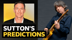 Sutton's predictions v The Charlatans guitarist Mark Collins