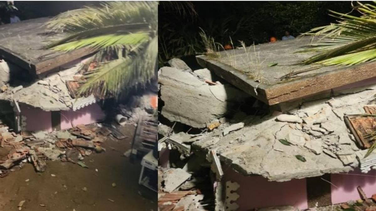 Mudslip traps family inside their home at Adimali in Idukki