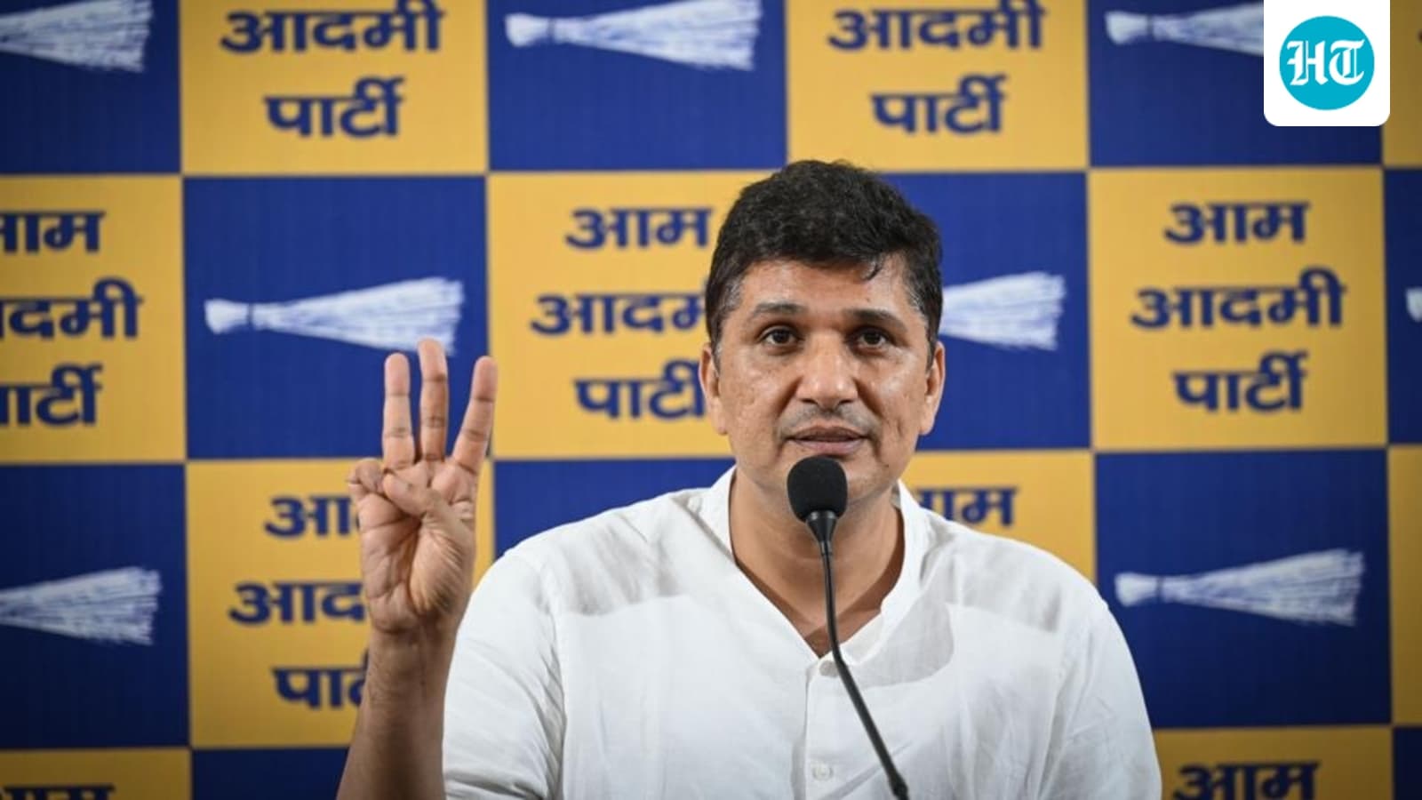 'Don't appoint Smriti Irani in place of Dharmendra Pradhan': AAP leader's dig at BJP from CJP protest