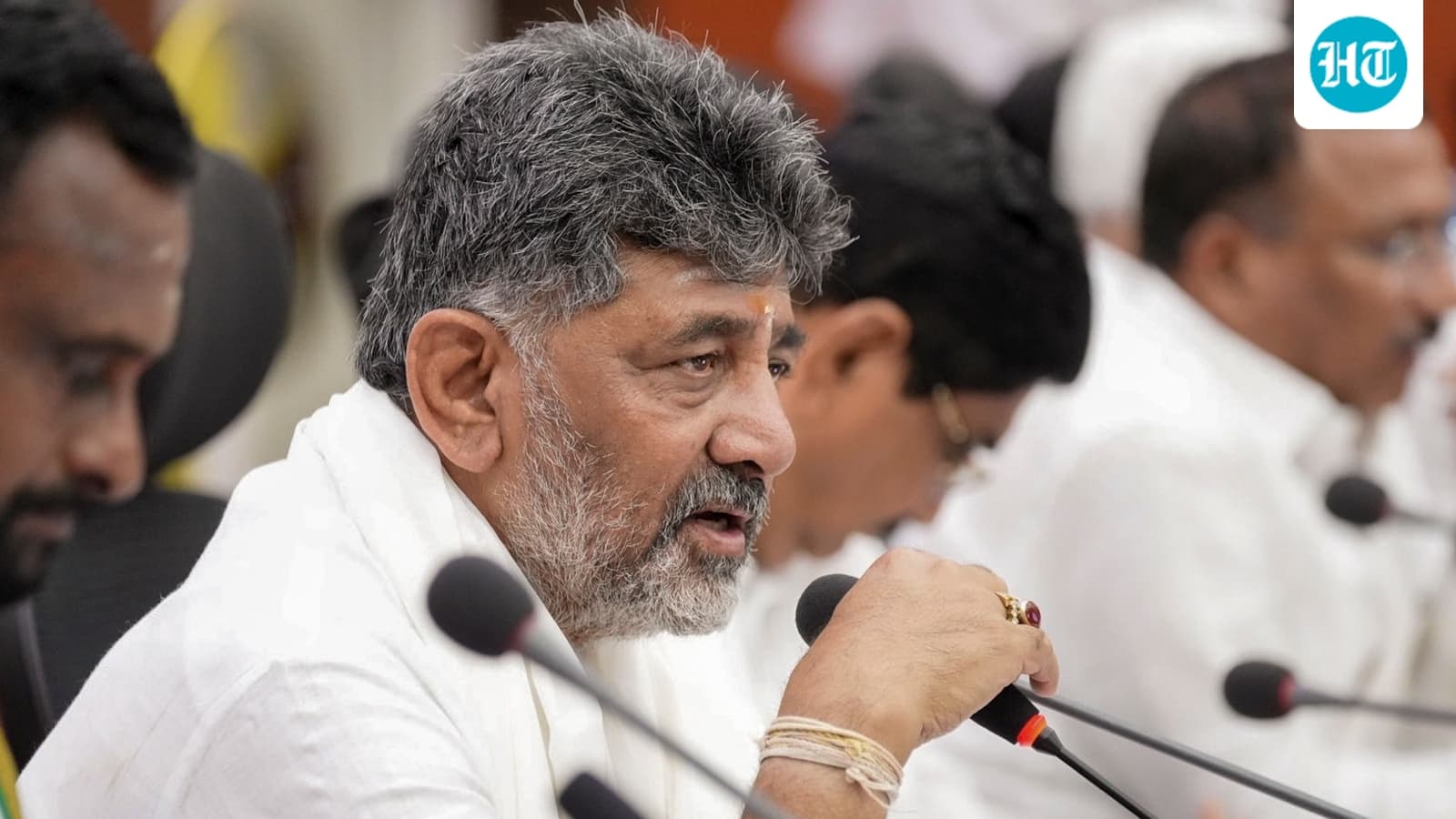 ‘Don’t create unrest’: Karnataka CM Shivakumar hits out at BJP over police warning during Ganesh procession