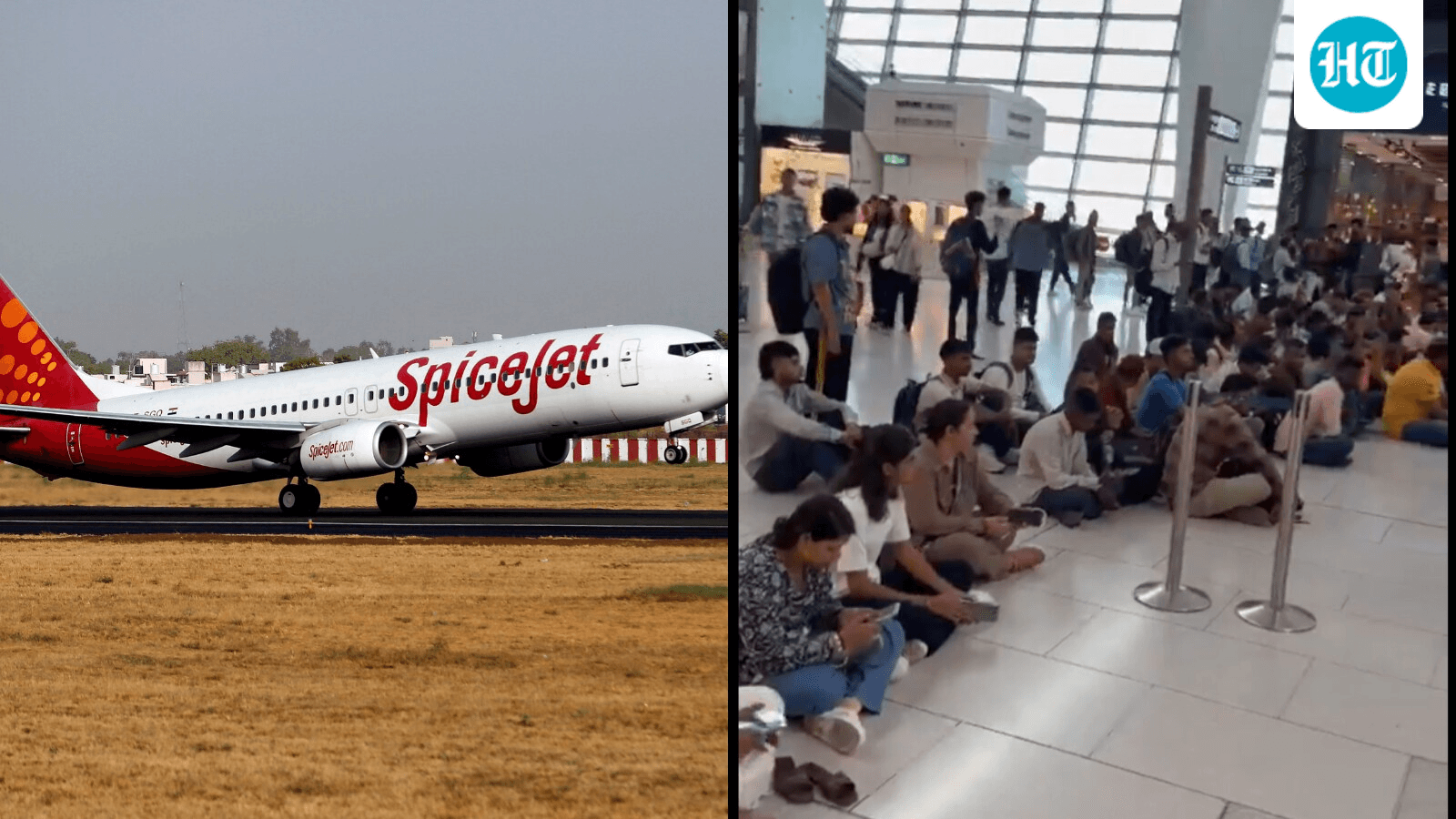 2 Dubai-bound SpiceJet flights hit delays at Delhi airport, protests erupt